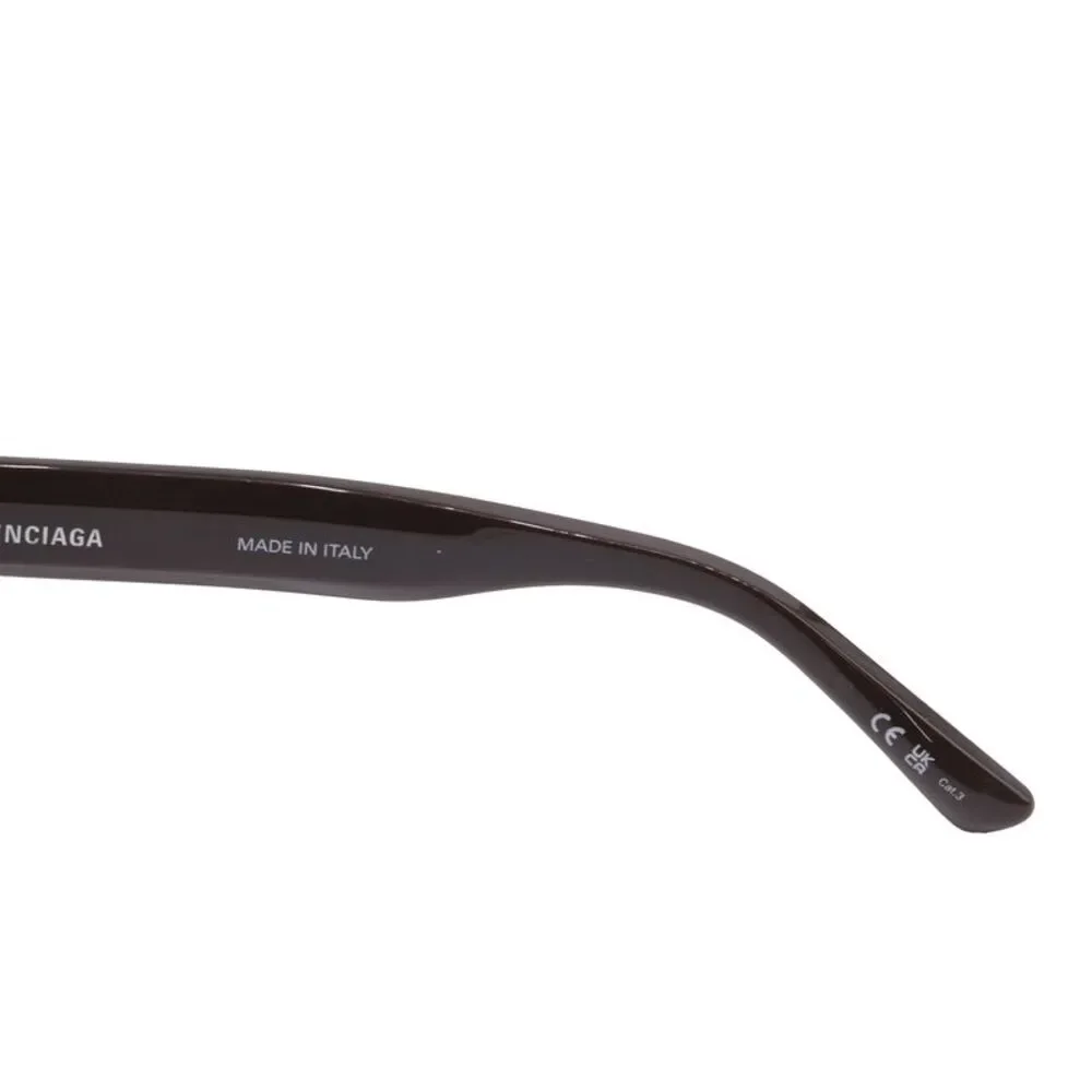 Balenciaga BB Monogram Oval Sunglasses in Brown Acetate